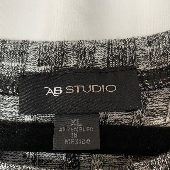 AB Studio sleeveless ribbed knit shift dress XL - Picture 3 of 8